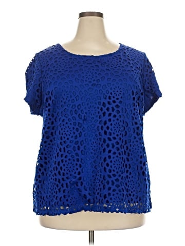 Roz & Ali Short Sleeve Blouse (view 2)