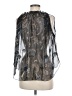 Zadig & Voltaire 100% Polyester Silver Sleeveless Blouse Size Med (2) - photo 2