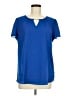 Fortune + Ivy 100% Polyester Blue Short Sleeve Blouse Size M - photo 1