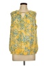 Liz Claiborne 100% Polyester Yellow Sleeveless Blouse Size L - photo 1
