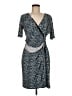Ann Taylor Print Blue Cocktail Dress Size M (petite) - photo 1