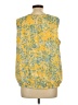 Liz Claiborne 100% Polyester Yellow Sleeveless Blouse Size L - photo 2