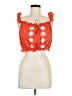 Saylor 100% Cotton Orange Sleeveless Blouse Size M - photo 1