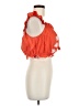Saylor 100% Cotton Orange Sleeveless Blouse Size M - photo 4