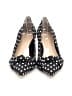 Ann Taylor Polka Dots Black Heels Size 8 1/2 - photo 2