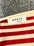 Akris Punto 100% Wool Stripes Red Wool Pullover Sweater Size 4 - photo 7
