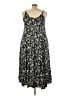 Torrid Paisley Floral Black Casual Dress Size 3X Plus (3) - photo 2