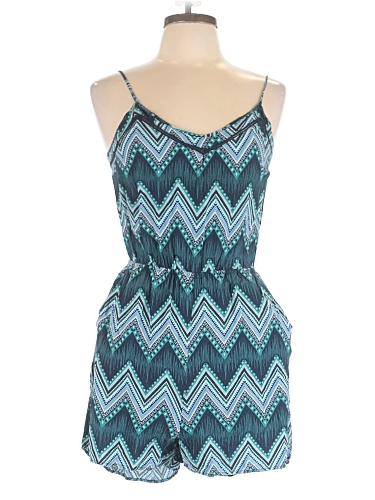 Pre-owned Divided By H&m Romper In Teal