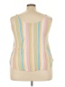 Torrid Stripes Yellow Sleeveless Blouse Size 3X Plus (3) - photo 2