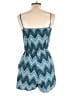 Divided by H&M 100% Viscose Chevron-herringbone Teal Romper Size 12 - photo 2