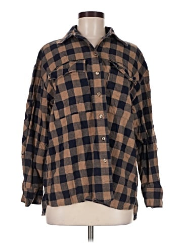 Zara Long Sleeve Button-Down Shirt (view 1)