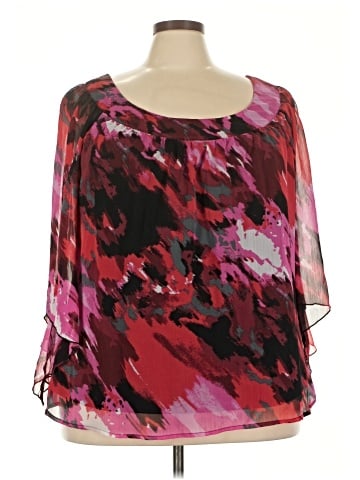 Sara Michelle 3/4 Sleeve Blouse (view 1)