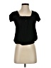 August Silk Black Short Sleeve Top Size S - photo 1