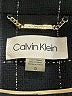 Calvin Klein 100% Polyester Plaid Black Blazer Size 0 - photo 6