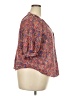 Universal Thread 100% Cotton Floral Pink 3/4 Sleeve Blouse Size XXL - photo 4