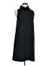 Leith Solid Black Casual Dress Size M - photo 1