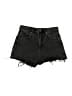 Zara Black Denim Shorts Size 4 - photo 1