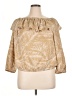 MICHAEL Michael Kors 100% Polyester Gold 3/4 Sleeve Blouse Size XL - photo 1
