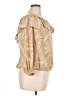 MICHAEL Michael Kors 100% Polyester Gold 3/4 Sleeve Blouse Size XL - photo 4