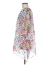 Joules 100% Polyester Stripes Floral White Poncho One size - photo 5