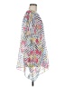 Joules 100% Polyester Stripes Floral White Poncho One size - photo 4