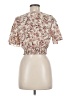 Shein Ivory Short Sleeve Blouse Size 6 - photo 2