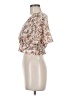 Shein Ivory Short Sleeve Blouse Size 6 - photo 5
