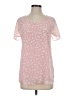 Gibson 100% Polyester Pink Short Sleeve Blouse Size S - photo 1