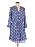 Daniel Rainn 100% Polyester Paisley Blue Casual Dress Size L - photo 1