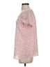 Gibson 100% Polyester Pink Short Sleeve Blouse Size S - photo 5