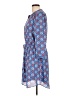 Daniel Rainn 100% Polyester Paisley Blue Casual Dress Size L - photo 5