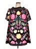 Unbranded 100% Polyester Black Casual Dress Size 1XL - photo 1