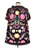 Unbranded 100% Polyester Black Casual Dress Size 1XL - photo 2