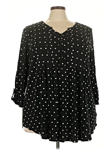 Woman Within 3/4 Sleeve Blouse (view 1)