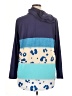 Lularoe Color Block Blue Pullover Sweater Size XL - photo 2