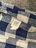 Gap Kids 100% Cotton Checkered-gingham Blue Long Sleeve Button-Down Shirt Size M (kids) - photo 3