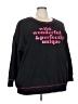 Torrid Black Sweatshirt Size 4X Plus (4) - photo 1
