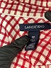 Lands' End 100% Baumwolle Checkered-gingham Red Long Sleeve Button-Down Shirt Size 12 - photo 7