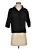 Shein Black 3/4 Sleeve Button-Down Shirt Size 4 - photo 1