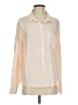 Side Stitch 100% Lyocell Color Block Ivory Long Sleeve Blouse Size S - photo 1