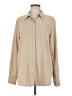 Theory 100% Polyester Solid Tan Long Sleeve Blouse Size M - photo 1