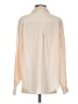 Side Stitch 100% Lyocell Color Block Ivory Long Sleeve Blouse Size S - photo 2