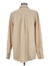 Theory 100% Polyester Solid Tan Long Sleeve Blouse Size M - photo 2