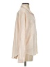 Side Stitch 100% Lyocell Color Block Ivory Long Sleeve Blouse Size S - photo 4