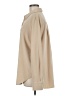 Theory 100% Polyester Solid Tan Long Sleeve Blouse Size M - photo 5