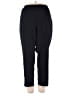 Catherines Solid Black Casual Pants Size 3X Petite - photo 1