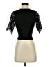 Topshop Black Short Sleeve Top Size 4 - 6 - photo 1