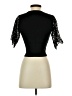 Topshop Black Short Sleeve Top Size 4 - 6 - photo 2