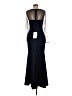 Eliza J Solid Blue Black Cocktail Dress Size 6 - photo 2