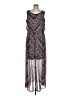 Luxology 100% Polyester Paisley Blue Casual Dress Size L - photo 1